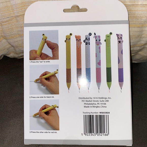 Animal pens 2 color ballpoint - Picture 3 of 4